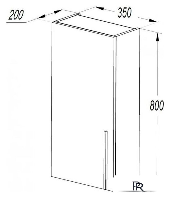  Акватон Шкаф-полупенал для ванной Амели 1A268403AEFI0 - Изображение №3 — Интернет-магазин ПроЗаказ