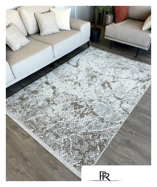 Ковер для жилой комнаты Radjab Carpet Бутик BT 328 Прямоугольник 11549RK (2x2.9, Cream/Brown) - Изображение №7 — Интернет-магазин ПроЗаказ