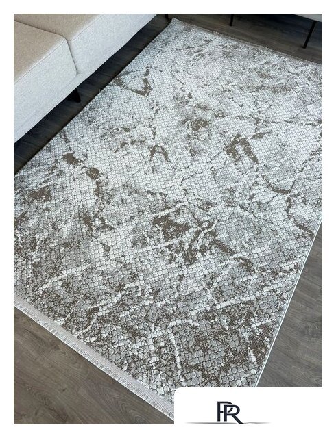 Ковер для жилой комнаты Radjab Carpet Бутик BT 328 Прямоугольник 11549RK (2x2.9, Cream/Brown) - Изображение №5 — Интернет-магазин ПроЗаказ