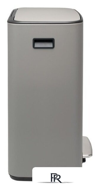 Система сортировки мусора Brabantia Bo Pedal Bin 2 x 30 л (минерально-серый) - Изображение №2 — Интернет-магазин ПроЗаказ