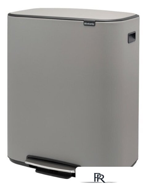 Система сортировки мусора Brabantia Bo Pedal Bin 2 x 30 л (минерально-серый) - Изображение №5 — Интернет-магазин ПроЗаказ