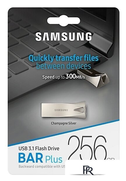 USB Flash Samsung BAR Plus 256GB (серебристый) - Изображение №7 — Интернет-магазин ПроЗаказ
