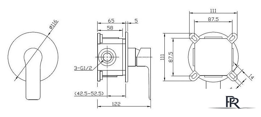 Смеситель Esko Singapore Black SB 83 - Изображение №2 — Интернет-магазин ПроЗаказ