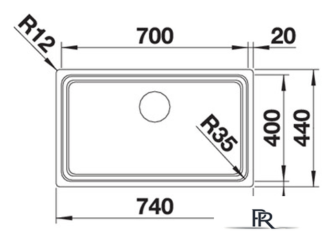 Кухонная мойка Blanco Etagon 700-U (зеркальная полировка) 524270 - Изображение №2 — Интернет-магазин ПроЗаказ