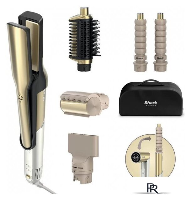 Фен-стайлер Shark Glam Sleek Straight Waves & Curls Multi-styler HD6051SEU - Изображение №1 — Интернет-магазин ПроЗаказ