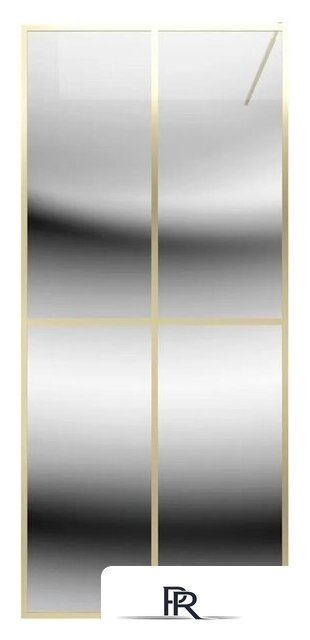 Душевая стенка Teymi Helmi 90x200 T00304 (прозрачное стекло/золото глянцевый) - Изображение №2 — Интернет-магазин ПроЗаказ
