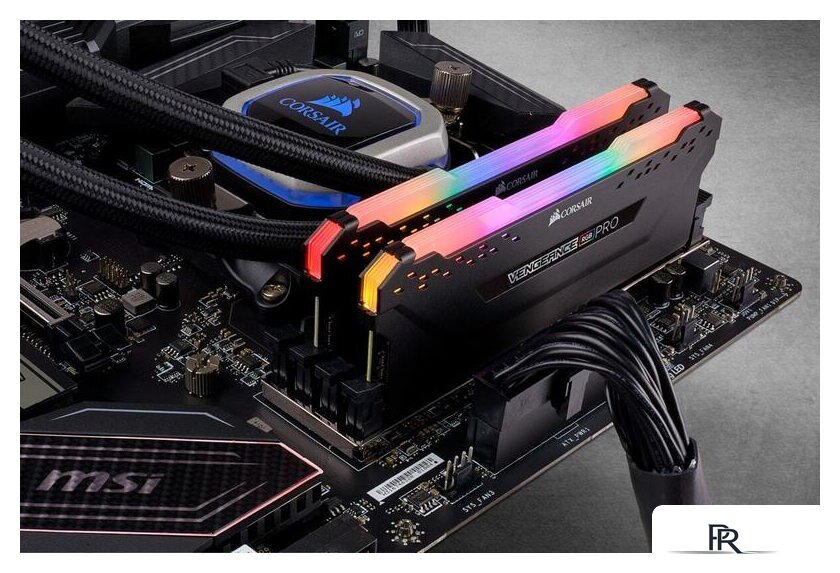Оперативная память Corsair Vengeance RGB PRO 2x16GB DDR4 PC4-25600 CMW32GX4M2E3200C16 - Изображение №4 — Интернет-магазин ПроЗаказ