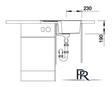 Кухонная мойка Blanco Dalago 5 (антрацит) [518521] - Изображение №4 — Интернет-магазин ПроЗаказ