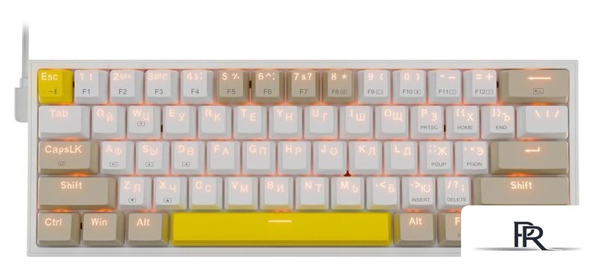 Клавиатура Redragon Fizz (Redragon Red, белый/бежевый) - Изображение №1 — Интернет-магазин ПроЗаказ