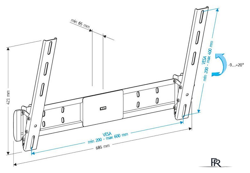 Кронштейн для телевизора Holder LCD-T6609 - Изображение №3 — Интернет-магазин ПроЗаказ