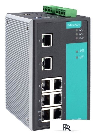 Управляемый коммутатор 2-го уровня Moxa EDS-508A - Изображение №1 — Интернет-магазин ПроЗаказ
