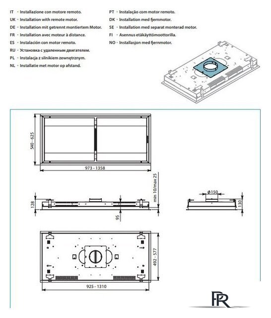 Кухонная вытяжка Falmec Nuvola Design+ Island 90 (нержавеющая сталь) - Изображение №3 — Интернет-магазин ПроЗаказ