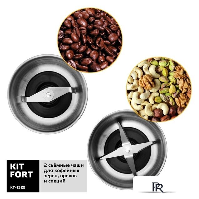 Электрическая кофемолка Kitfort KT-1329 - Изображение №3 — Интернет-магазин ПроЗаказ