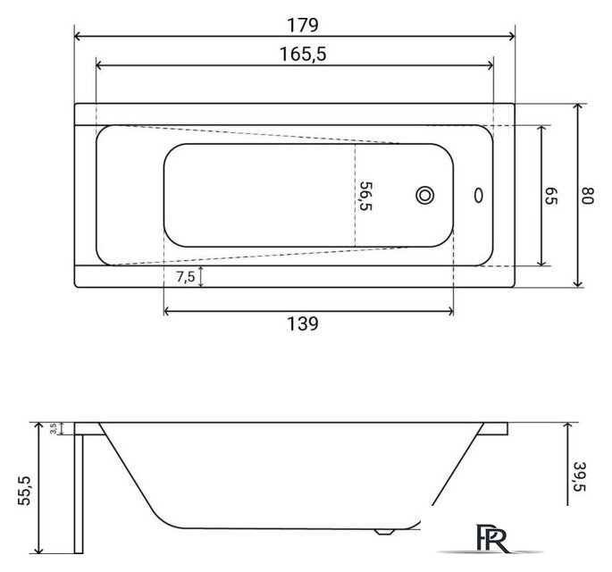 Ванна Lauter Estelle 180х80 21206080 - Изображение №28 — Интернет-магазин ПроЗаказ