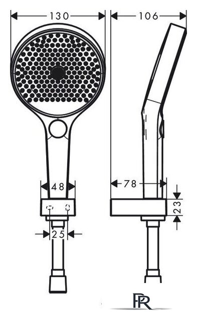 Душевой гарнитур  Hansgrohe Rainfinity 130 3jet 26852700 (белый матовый) - Изображение №2 — Интернет-магазин ПроЗаказ