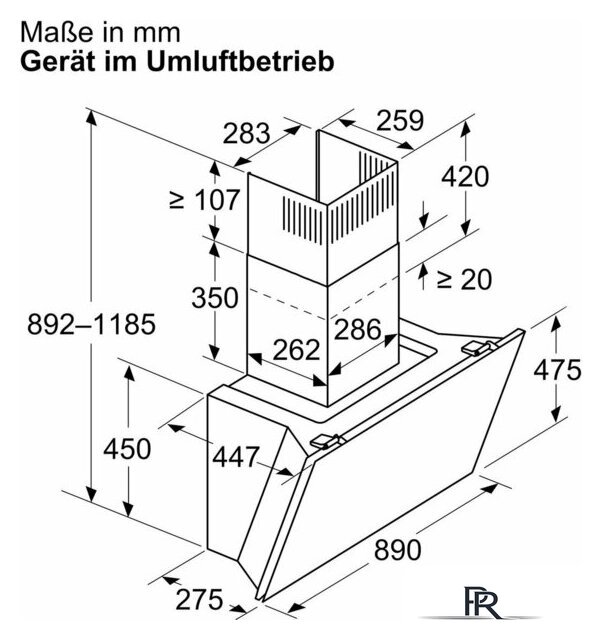 Кухонная вытяжка Bosch Serie 8 DWK91LT65 - Изображение №8 — Интернет-магазин ПроЗаказ
