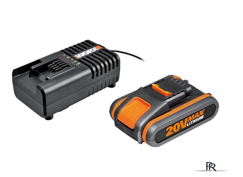 Аккумулятор с зарядным устройством Worx WA3880+WA3551.1 (20В/2.0 Ah + 14.4-20В) - Изображение №1 — Интернет-магазин ПроЗаказ