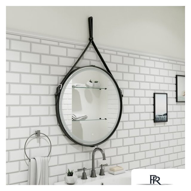  Континент Зеркало Millenium Black Led D 50 (натуральная кожа, черный) - Изображение №12 — Интернет-магазин ПроЗаказ