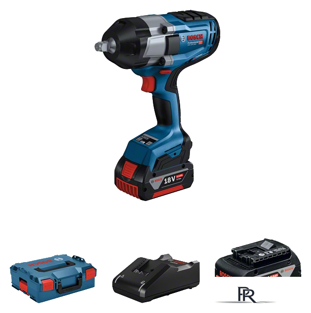 Гайковерт Bosch GDS 18V-1000 Professional 06019J8304 (с 2-мя АКБ, кейс) - Изображение №1 — Интернет-магазин ПроЗаказ