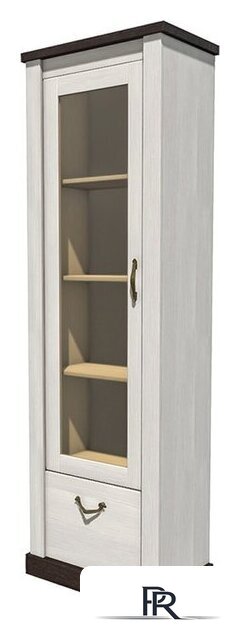 Шкаф-витрина Интерлиния ТР-ШГВ (вудлайн кремовый/дуб венге) - Изображение №1 — Интернет-магазин ПроЗаказ