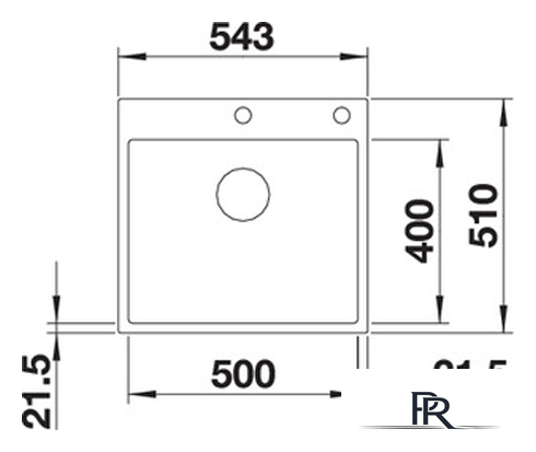 Кухонная мойка Blanco Subline 500-IF/A SteelFrame (белый) 524112 - Изображение №2 — Интернет-магазин ПроЗаказ