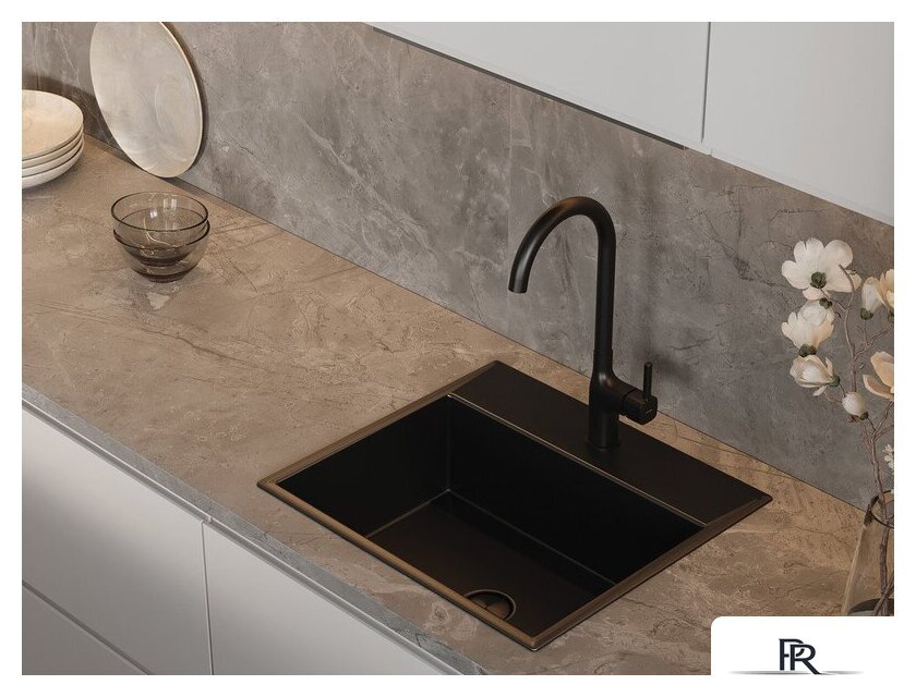 Смеситель Cersanit Elio однорычажный 68261 (черный) - Изображение №9 — Интернет-магазин ПроЗаказ