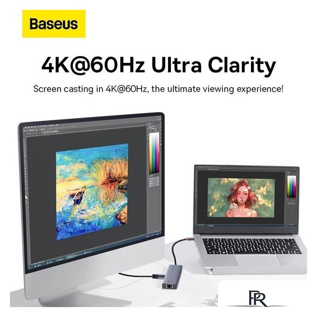 Док-станция Baseus Flite Series 7-Port Hub B00052805813-00 - Изображение №3 — Интернет-магазин ПроЗаказ