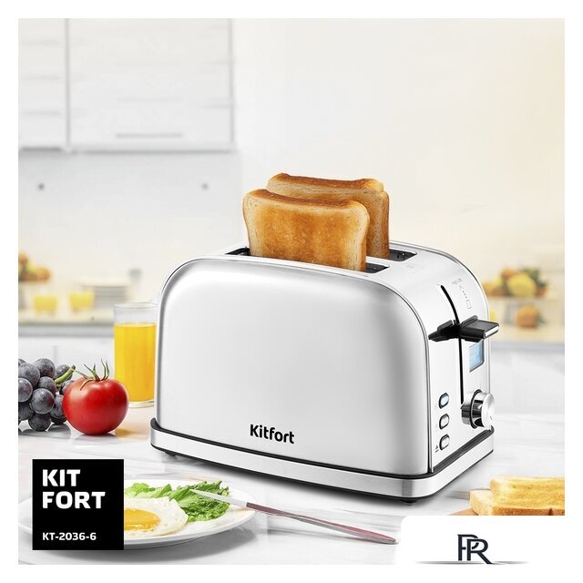 Тостер Kitfort KT-2036-6 (серебристый) - Изображение №6 — Интернет-магазин ПроЗаказ