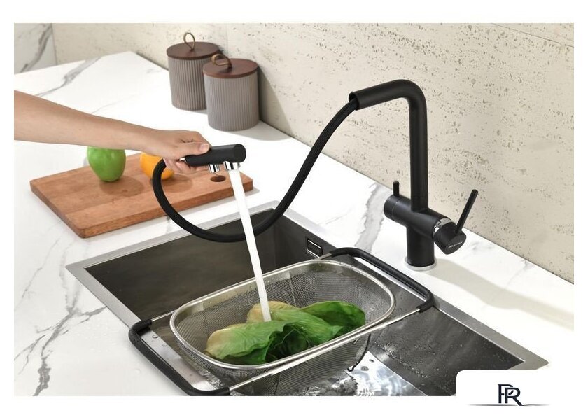 Смеситель Paulmark Serpentine Se213222-418 (черный/черный металлик) - Изображение №4 — Интернет-магазин ПроЗаказ