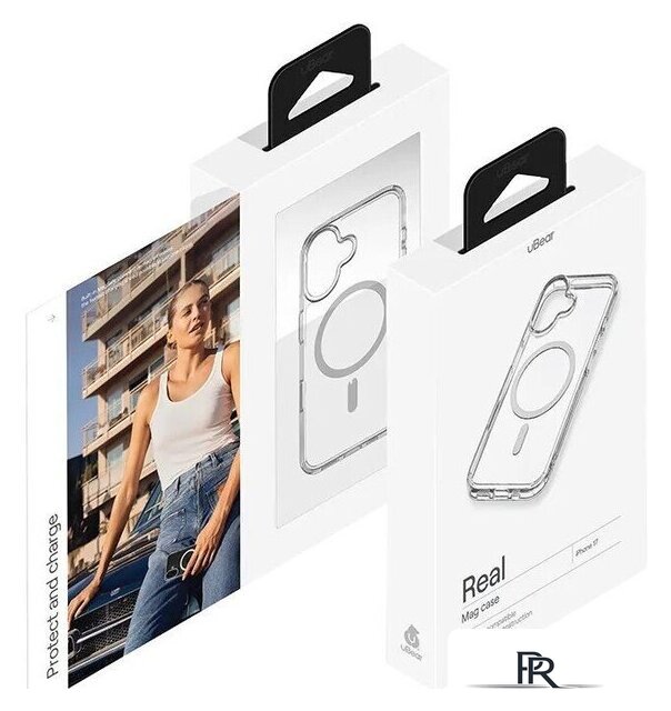 Чехол для телефона uBear Real Mag Case для iPhone 17 (прозрачный) - Изображение №5 — Интернет-магазин ПроЗаказ