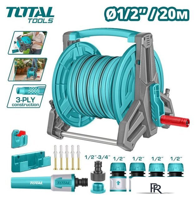 Катушка со шлангом Total THHR20124 - Изображение №1 — Интернет-магазин ПроЗаказ