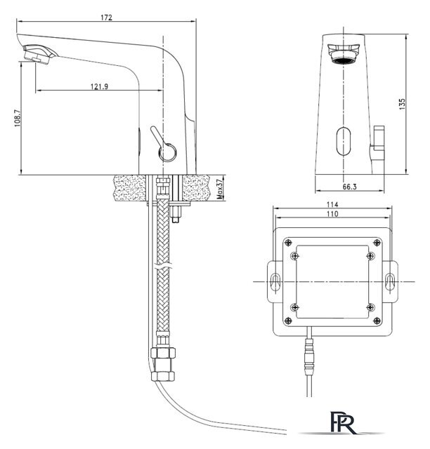 Смеситель Cersanit Sense A63106 - Изображение №8 — Интернет-магазин ПроЗаказ