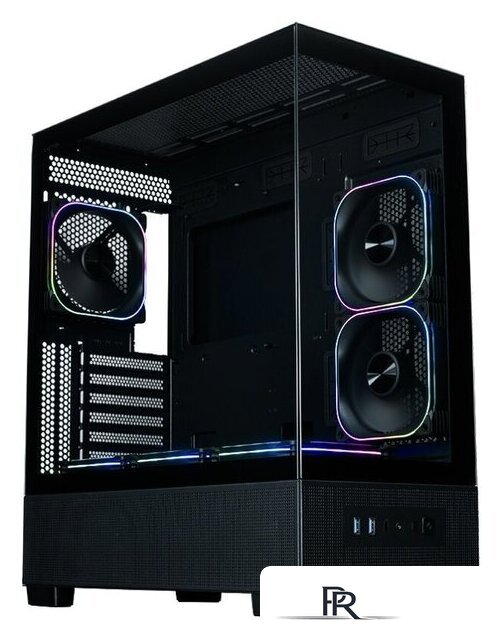 Корпус XASTRA Q500 6ARGB-FG-C10-UC (черный) - Изображение №2 — Интернет-магазин ПроЗаказ