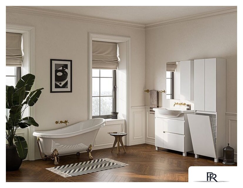  Belux Шкаф Неаполь П 50 К (1, белый глянцевый) - Изображение №3 — Интернет-магазин ПроЗаказ