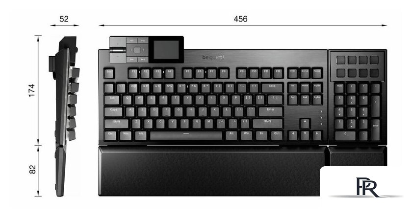 Клавиатура be quiet! Dark Mount Silent Tactile BT002US - Изображение №10 — Интернет-магазин ПроЗаказ