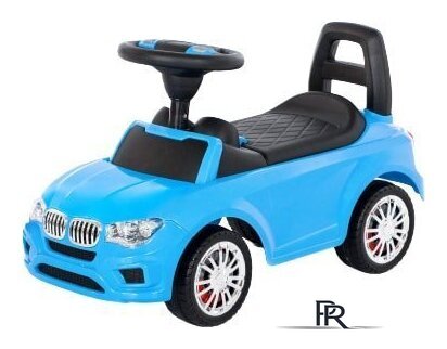 Каталка Полесье SuperCar №5 84521 (голубой) - Изображение №1 — Интернет-магазин ПроЗаказ