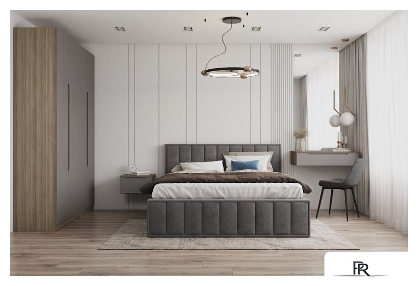 Кровать ДСВ Лана 1.8 с ПМ 180x200 (графит софт) - Изображение №3 — Интернет-магазин ПроЗаказ