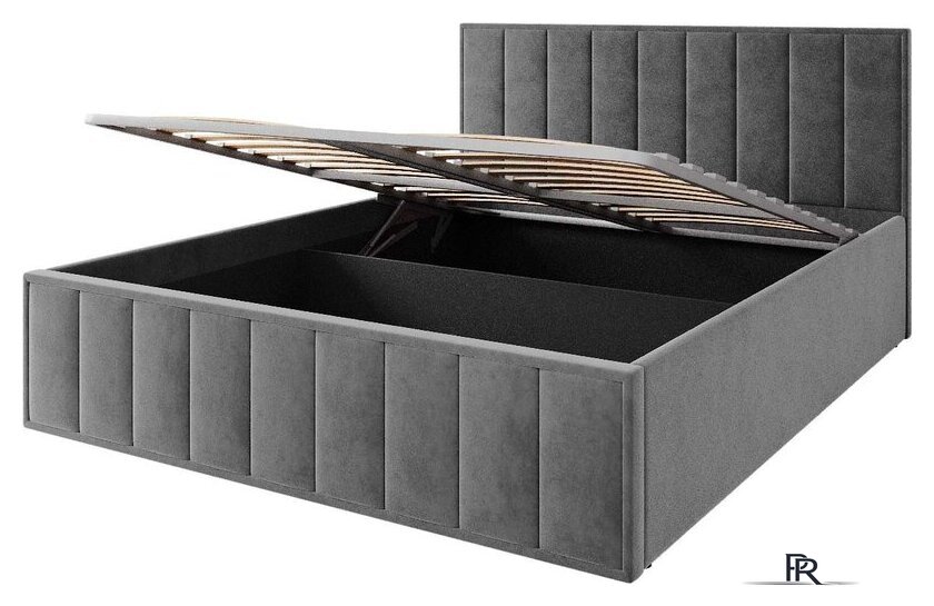 Кровать ДСВ Лана 1.8 с ПМ 180x200 (графит софт) - Изображение №1 — Интернет-магазин ПроЗаказ