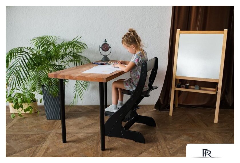 Растущий стул Друг Кузя Растущий Павлин (черный) - Изображение №3 — Интернет-магазин ПроЗаказ