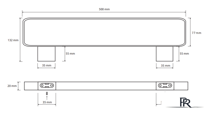 Держатель для полотенца Bemeta Nero 135004080 - Изображение №2 — Интернет-магазин ПроЗаказ