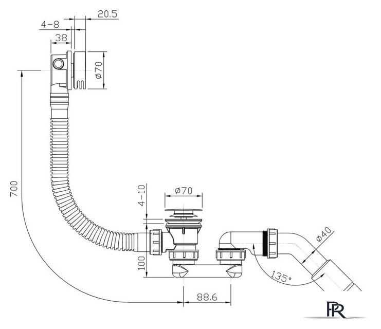 Сифон Roxen R70S-CH - Изображение №12 — Интернет-магазин ПроЗаказ
