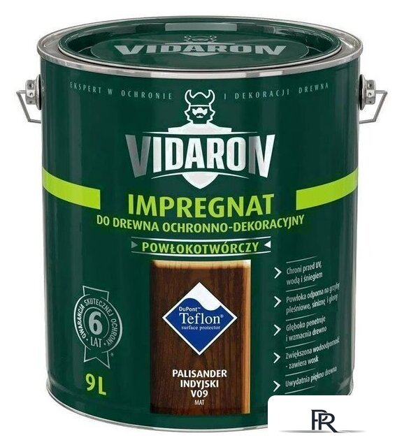 Пропитка Vidaron Impregnant V09 9 л (индийский палисандр) - Изображение №1 — Интернет-магазин ПроЗаказ