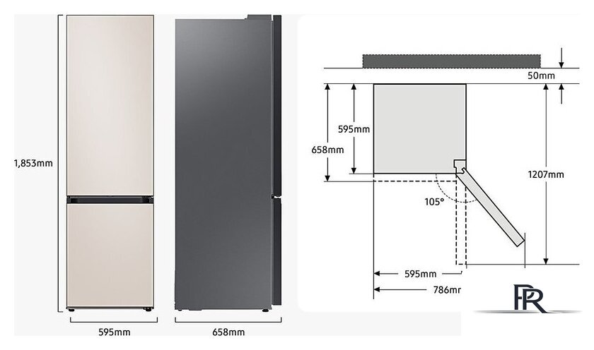 Холодильник Samsung Bespoke RB34C7B5CAP/EF - Изображение №6 — Интернет-магазин ПроЗаказ