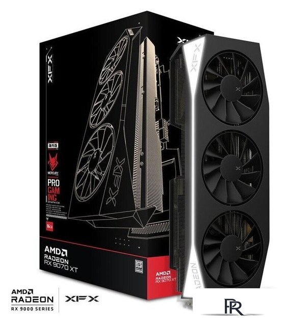 Видеокарта XFX Mercury AMD Radeon RX 9070 XT Gaming Edition RX-97TMERCB9 - Изображение №5 — Интернет-магазин ПроЗаказ