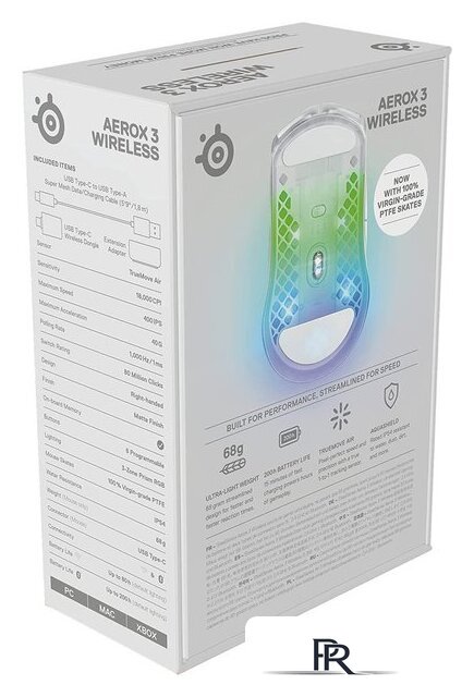 Игровая мышь SteelSeries Aerox 3 Wireless 2022 Edition Ghost - Изображение №11 — Интернет-магазин ПроЗаказ