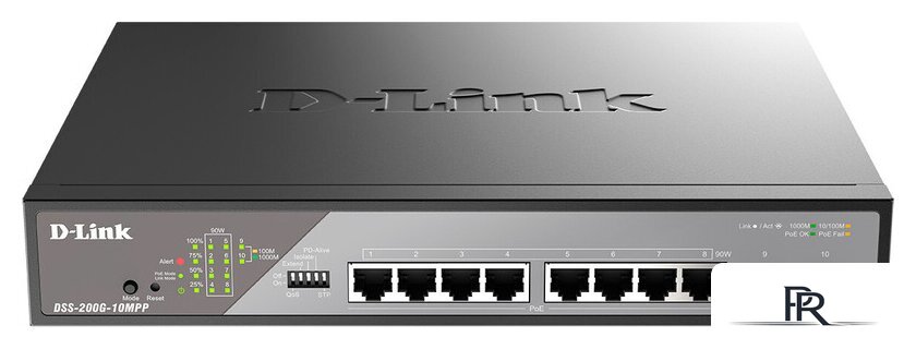 Управляемый коммутатор 2-го уровня D-Link DSS-200G-10MPP/A1A - Изображение №1 — Интернет-магазин ПроЗаказ