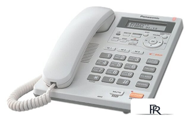 Проводной телефон Panasonic KX-TS2570RUW (белый) - Изображение №1 — Интернет-магазин ПроЗаказ