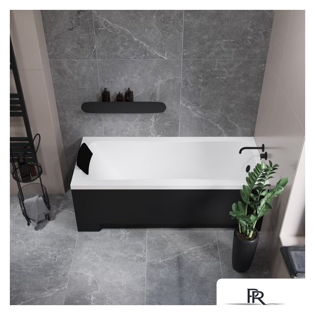 Ванна Lauter Bianca 140 21207140 (с ножками, черным подголовником и черным лиц.экраном) - Изображение №16 — Интернет-магазин ПроЗаказ