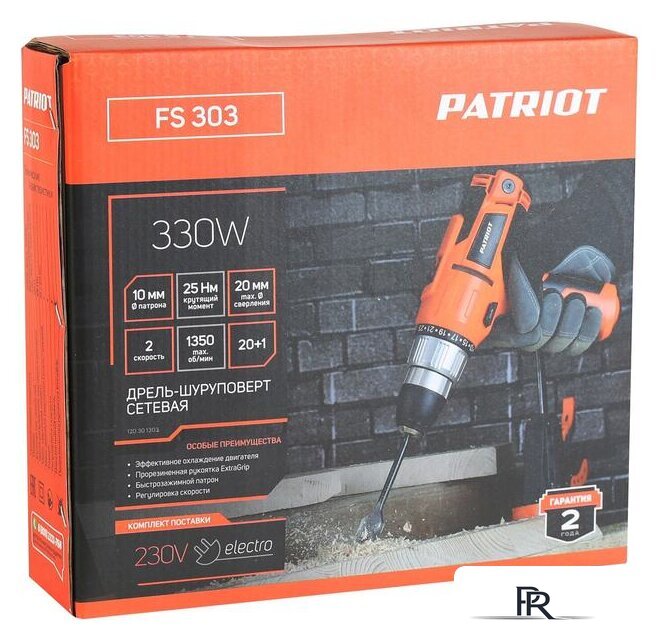 Дрель-шуруповерт Patriot FS 303 120301303 - Изображение №9 — Интернет-магазин ПроЗаказ