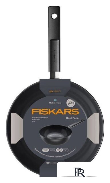 Сковорода ВОК Fiskars Hard Face 1075523 - Изображение №3 — Интернет-магазин ПроЗаказ